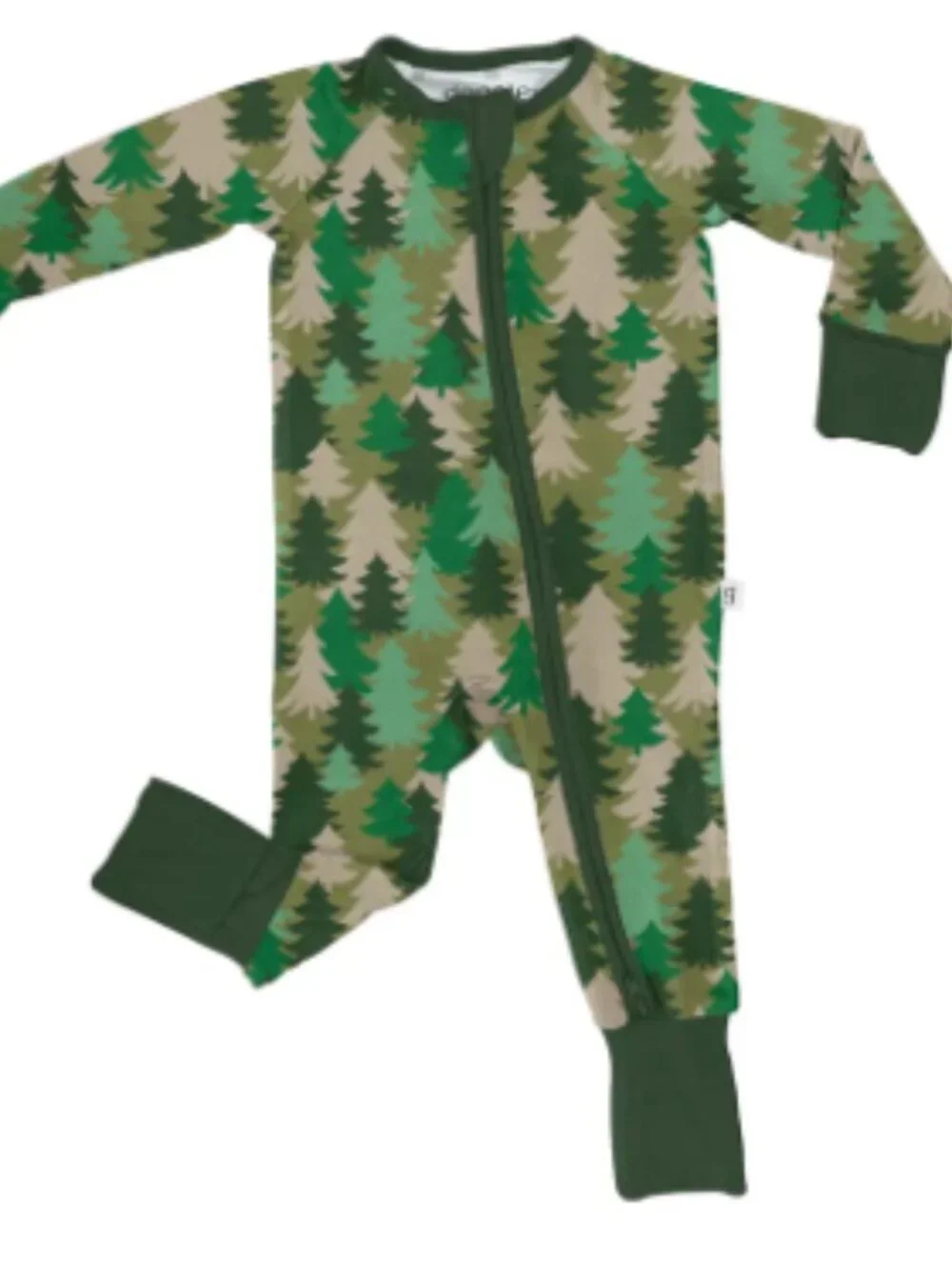 Goosies - L/S Zip Up PJ (Evergreen Camo)